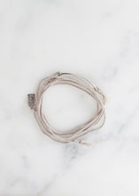 Load image into Gallery viewer, Bracelet 85 in Grey Silk/Silver