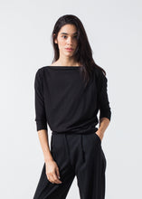 Load image into Gallery viewer, Boat Neck Top in Black