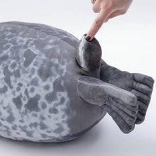 Load image into Gallery viewer, Fluffy Plush Seal Pillow