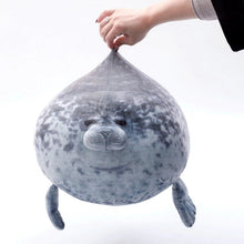 Load image into Gallery viewer, Fluffy Plush Seal Pillow